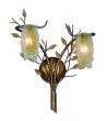 Wandlampe Wandleuchte Dekoleuchte Baum Ast Bl�tterdesign Metall Globo 6832-2W