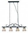 H�ngeleuchte H�ngelampe Deckenlampe Deckenleuchte Rostfarbe Antik Globo 6884-4