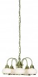 Deckenlampe Deckenleuchte Messing Glas Satiniert Globo Nostalgika 6900-5
