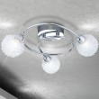 Deckenstrahler Deckenleuchte Deckenlampe Chrom Aluminium modern G9 Globo 56624-3