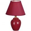 Tischleuchte Tischlampe Nachttischlampe Schlafzimmer rot Esto Ceramic 992106