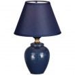 Tischleuchte Tischlampe Nachttischlampe Schlafzimmer blau Esto Ceramic 992107