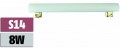 Energiespar-Linienlampe Lampe Leuchte 220-240V 8W Sockel S14 �xL 30x300mm 400Lm