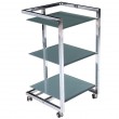 Beistelltisch Regal Nachttisch Glas Metall Tisch Badezimmerschrank Rudi