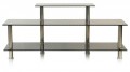 TV-Regal Fernsehschrank Board Glastisch Schrank Tisch Fernsehtisch Glas BHP Nora