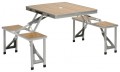 Holz Picknick-Tisch Alurahmen Camping Klappgarnitur Picknicktisch Tristar TA-0821