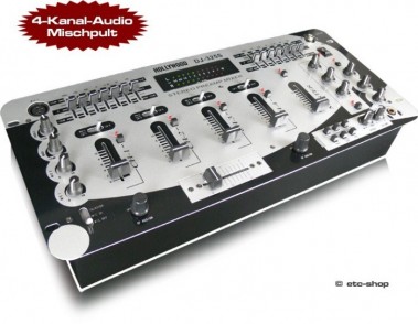 4-Kanal Mischpult HOLLYWOOD MX-419 silber