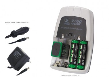 12V/230V Akku-Ladeger�t V-500Speedy