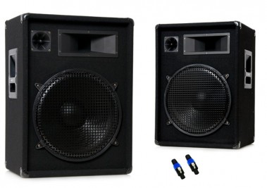 1600 Watt Boxen PAAR OMNITRONIC DX-1522 + PA-Stecker