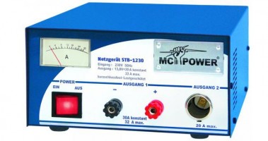 Netzger�t McPower AmpMeter Schaltnetzteil STB-1230