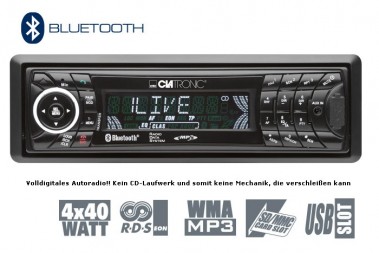 Bomann Autoradio Bluetooth USB SD/MMC Clatronic AR 819