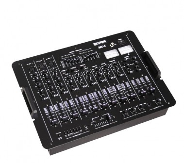 Mischpult DJ PA Mixer HOLLYWOOD 9-Kanal MX-6 schwarz