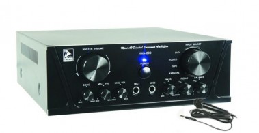 200W Heimkino Verst�rker HVA-200 bl + Mikrofon
