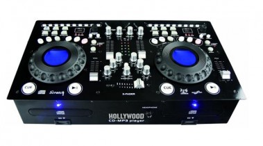 ETT Doppel CD/MP3-Player Mixer 2x USB/SD Hollywood Best-DJ