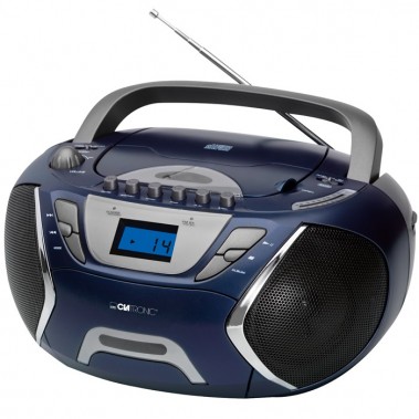 Bomann Radiorecorder Musikanlage CD MP3 Clatronic SRR 828 blau