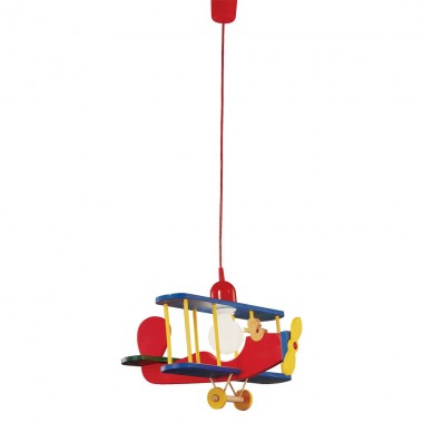 Kinder Deckenleuchte H&auml;ngeleuchte ESTO Holz Pilot