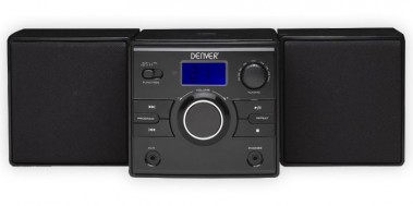 CD-Player Radio Microanlage schwarz AUX DENVER MCA-210