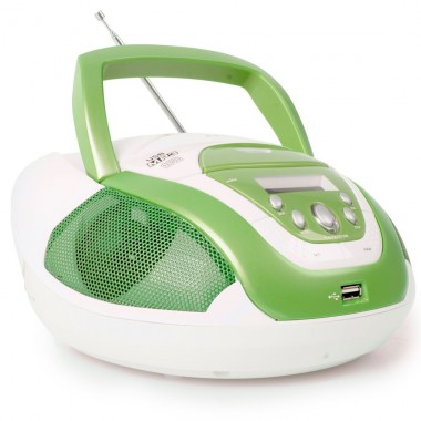 Bomann Tragbares CD/MP3-Radio USB Musikanlage AEG SR 4339 gr&uuml;n