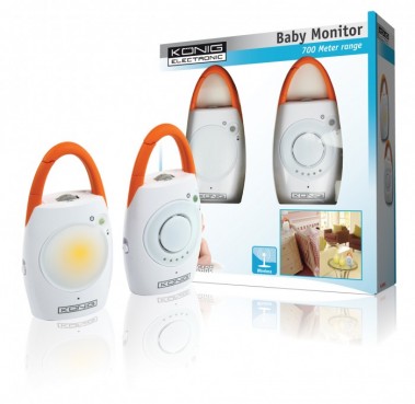 Nedis Babyphone drahtlos mit Nachtlicht Baby&uuml;berwachung Baby Monitor K&ouml;nig HC-BM05