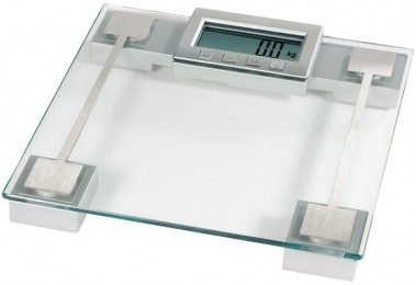 5 in 1 Glas-Personenwaage Badezimmerwaage LCD-Display AEG PW 3111 FA