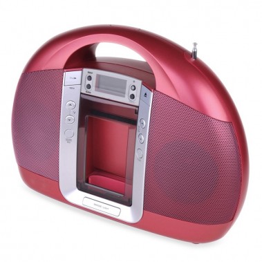 Radiowecker iPod Dockingstation Ladestation Lenco IPD 5200 pink