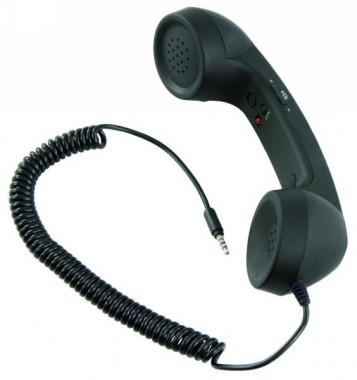 ETT Telefonh&ouml;rer Retro-Pop Design f&uuml;r iPhone/iPad & Handys mit 3,5" Anschluss 100137