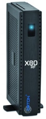 ETT DVB-S Receiver Conax-Kartenleser UHF-Modulator Satellitenempf&auml;nger schwarz X80RF