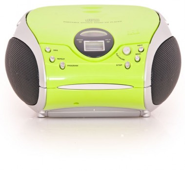 Tragbare Stereoanlage CD-Player Radio Lenco SCD-24 gr&uuml;n