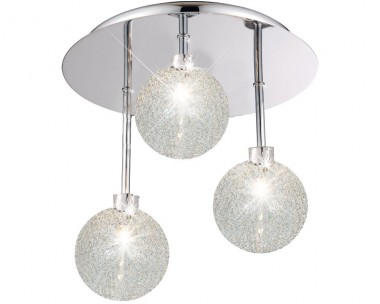 Deckenlampe Deckenleuchte 3-flammig Leuchte Glaskugeln ESTO Elena 980077-3