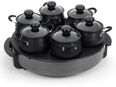 Party Wok-Set Crepe-Maker Grill 6 Personen Tristar BP-2982