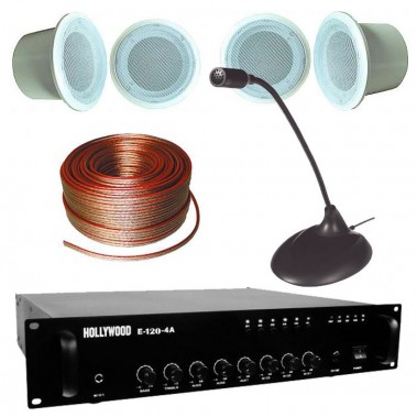 etc-shop Elektroakustische Anlage ELA Beschallung Wartezimmer Arztpraxis Deckenmontage ELA-2