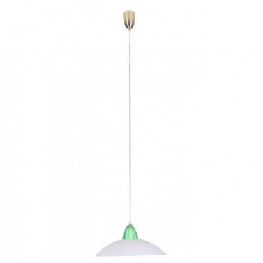 Globo Restposten Deckenleuchte Deckenlampe H&auml;ngelampe H&auml;ngeleuchte Nickel Gr&uuml;n15487