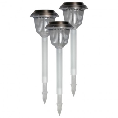 Gartenlampe Aussenleuchte Leuchte Erdspie&szlig; Solar IP44 Transparent Globo 3395-3