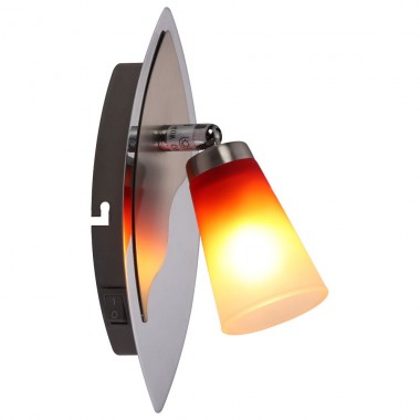 Wandlampe Leselampe Spot Chrom Nickel Lampe Leuchte Schalter Licht Globo 5608-1