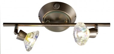 Globo Restposten Deckenstrahler Deckenleuchte Spotsystem Lampe 2-flammig Deckenlampe Spots 5690-2