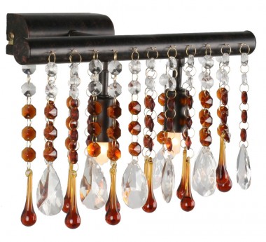 Deckenleuchte Deckenlampe Deckenstrahler Kristall Bunt Balken Rost Globo 68402-2