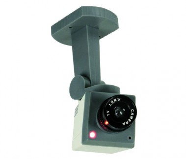 ETT Kamera Bewegungsmelder Attrappe Schwenkfunktion LED Batteriebetrieb McEye SKA-98