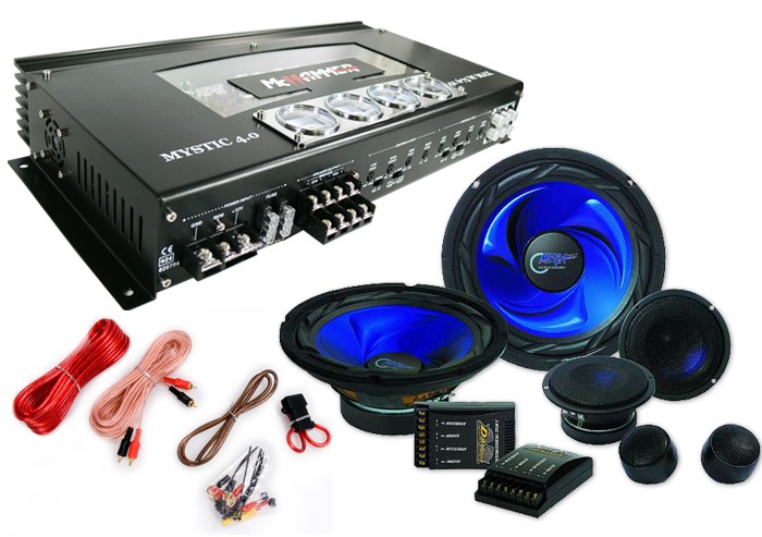 PLLYPE 10GA Subwoofer Kabel Set 4,5m - Komplettset Für Auto Verstärker Mit 60A Sicherung