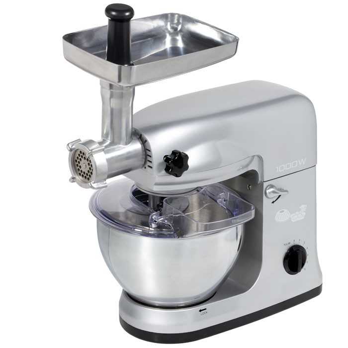 Mixer Küchenmaschine Fleischwolf Spezialknethaken Schneebesen Clatronic KM 3067