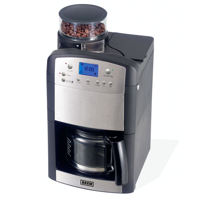 Kaffeeautomat Kaffeemaschine mit Mahlwerk 1,5 Liter 1000 Watt Beem ...