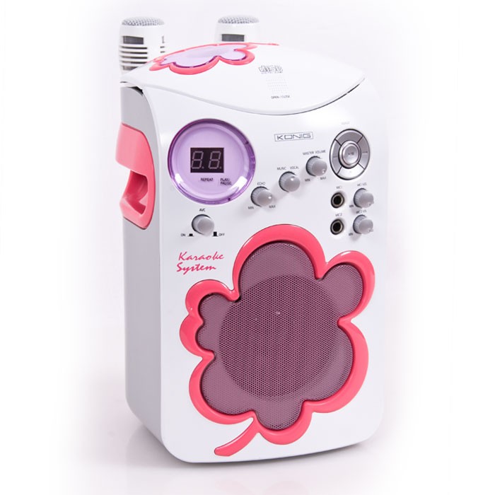 Kinder Karaoke CDPlayer Mikrofon Scart + AudioAusgang Musikanlage