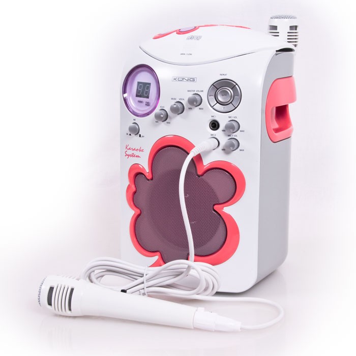 Kinder Karaoke CDPlayer Mikrofon Scart + AudioAusgang Musikanlage