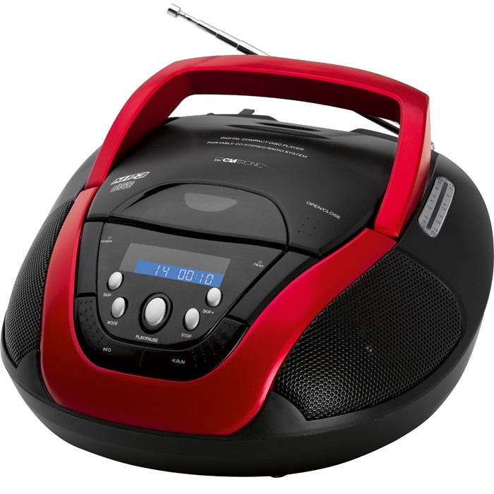 Kinder Boombox Tragbarer CD MP3 Player Stereo Radiorecorder Clatronic