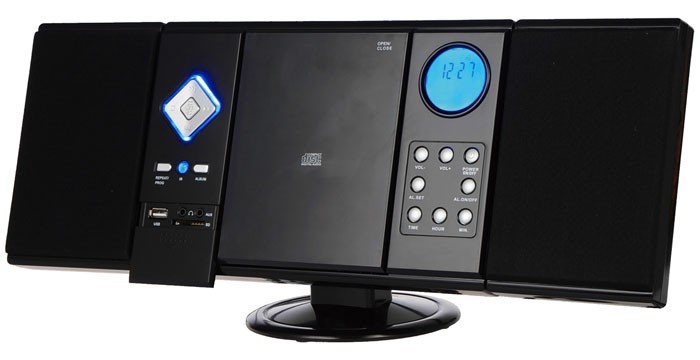 Wandmontage Stereoanlage Musikanlage Radio Cd Mp3 Usb Design Hifi Music Center