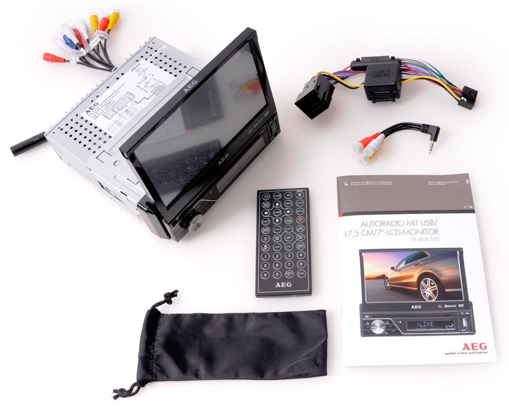 Aeg Ar 4026 Dvd Während Der Fahrt Autoradio DVD-Player MP3 USB Bluetooth Touchscreen 7" Bildschirm AEG AR