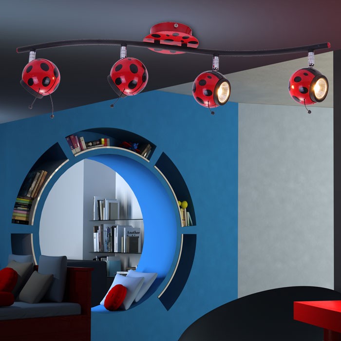 Kinder Deckenleuchte Kinderleuchte Deckenlampe Marienkäfer Kinderzimmer