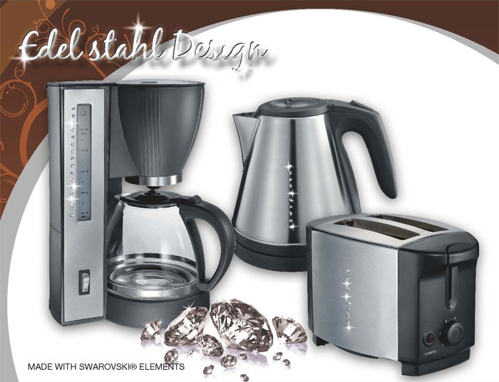 KüchenSet Made with Swarovski Elements Kaffeemaschine -> Kaffeemaschine Toaster Wasserkocher Set KüchenSet Made with Swarovski Elements Kaffeemaschine -> Kaffeemaschine Toaster Wasserkocher Set