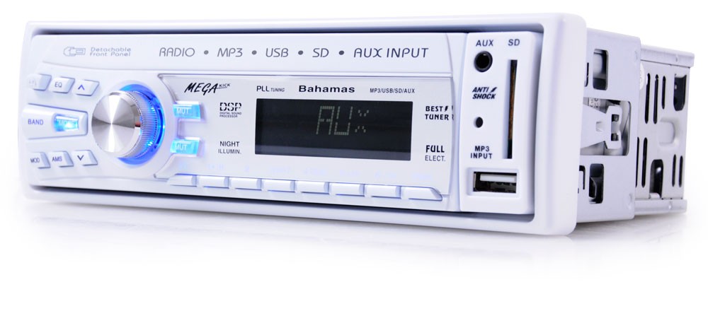 Auto Motorrad Car Hifi MP3 Autoradio digital Radio Display USB SD-Slot PLL Tuner