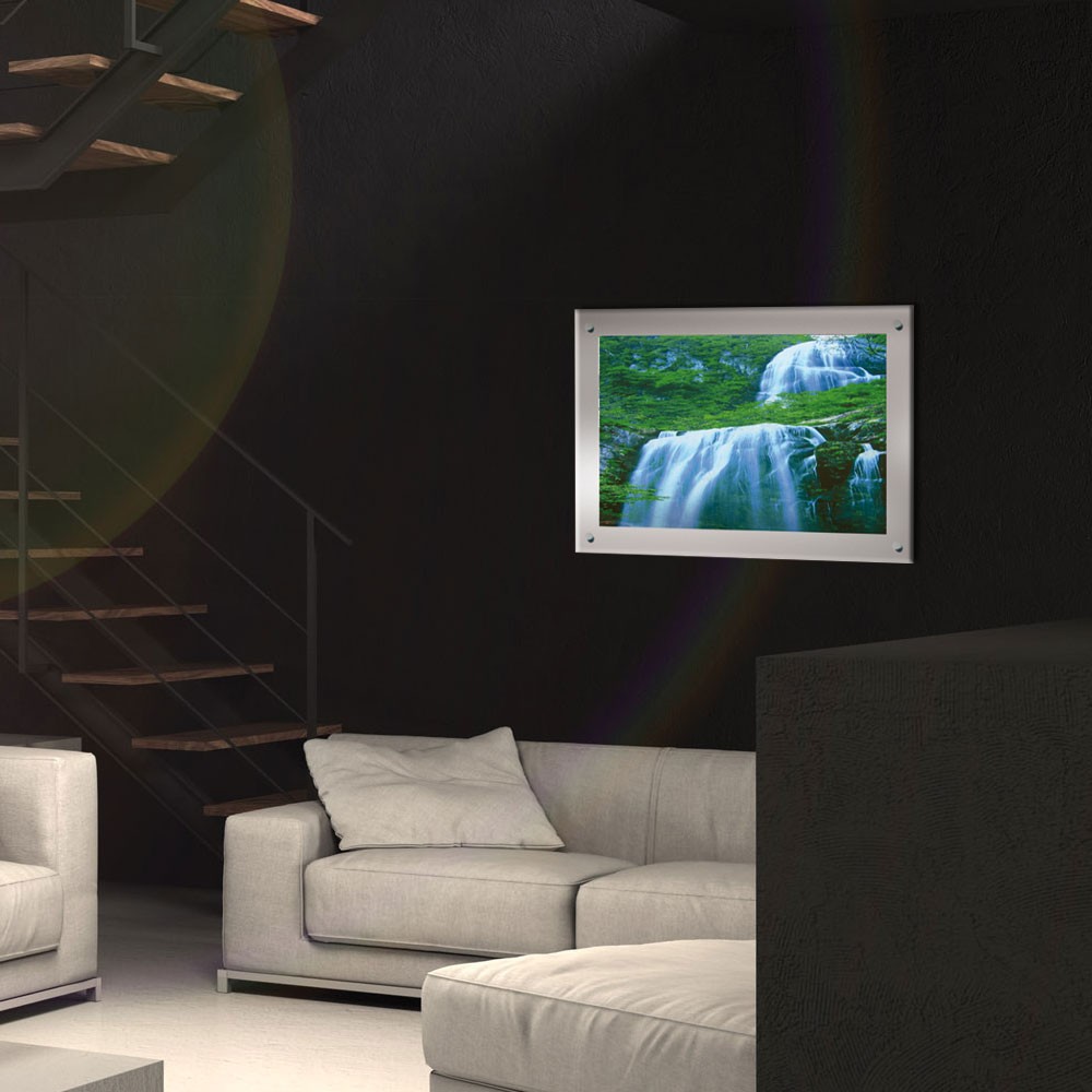 Led wasserfall wand lauf bild laufbild leuchtbild beleuchtung ...