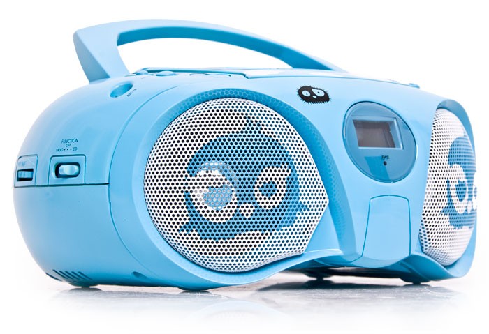 Tragbares CDRadio blau Stereoanlage Kinder Musikanlage